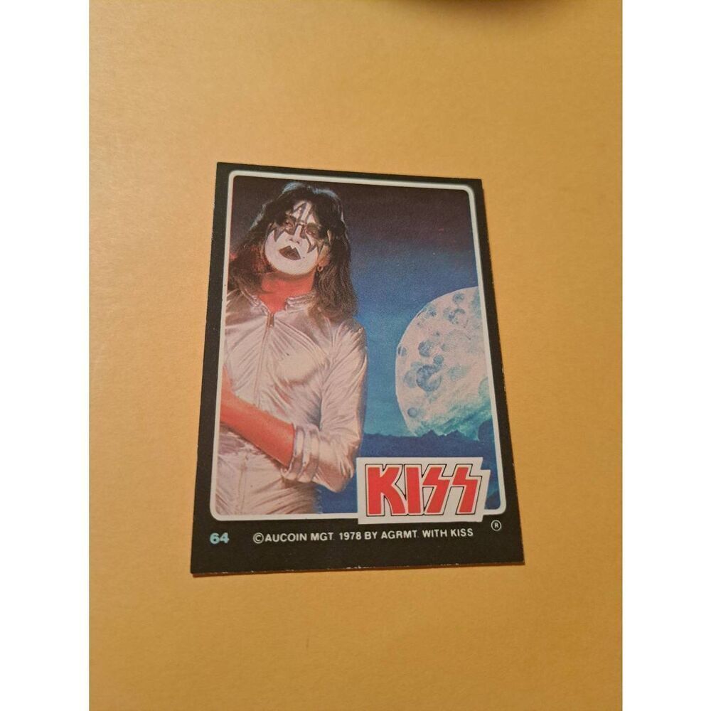 Vintage 1978 Aucoin Management AGRMT KISS Trading Card No 64 Collectible Rock